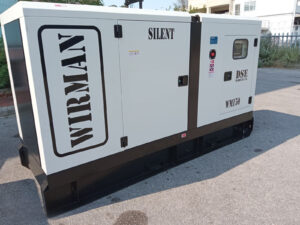 Γεννήτρια WIRMAN Κλειστού Τύπου 150kva Με τον αυτόματο πίνακα μεταγωγής, Υδρόψυκτο 1500 στροφές