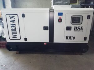 Γεννήτρια WIRMAN Κλειστού Τύπου 70kva Με τον αυτόματο πίνακα μεταγωγής, Υδρόψυκτο 1500 στροφές