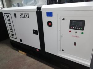 Γεννήτρια WIRMAN Κλειστού Τύπου 90kva Με τον αυτόματο πίνακα μεταγωγής, Υδρόψυκτο 1500 στροφές