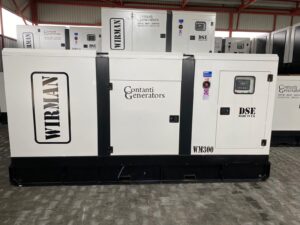 Γεννήτρια WIRMAN Κλειστού Τύπου 250kva Με τον αυτόματο πίνακα μεταγωγής, Υδρόψυκτο 1500 στροφές