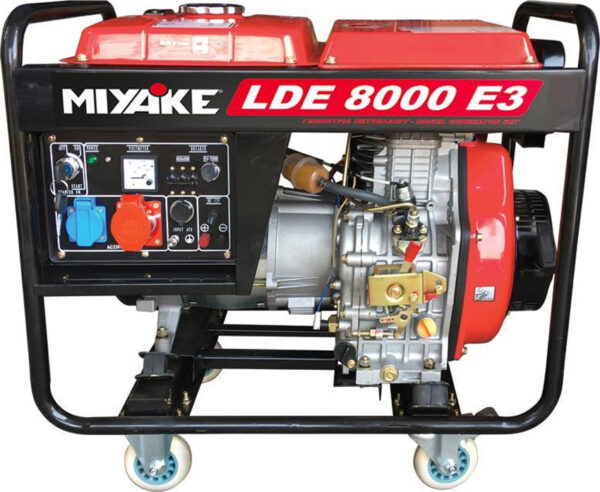 20210329120617_miyake_lde8000e3_gennitria_trochilati_diesel_8kva_203_305 Miyake LDE 8000 E3 Τριφασική Γεννήτρια Πετρελαίου Ανοικτού Τύπου 12hp 8kva - Image 1
