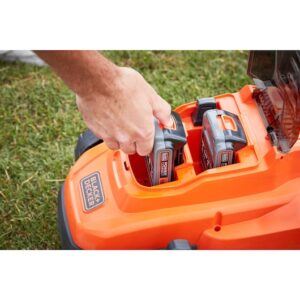 alt="Black & Decker 33cm Χλοοκοπτική Μηχανή με 2 μπαταρίες 2.5ΑΗ BCMW3318L2-QW"