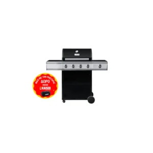 Kaiser Inova Ψησταριά Υγραερίου Μαντεμένιας Σχάρας  με 4 Εστίες 12kW και Πλαϊνό Μάτι